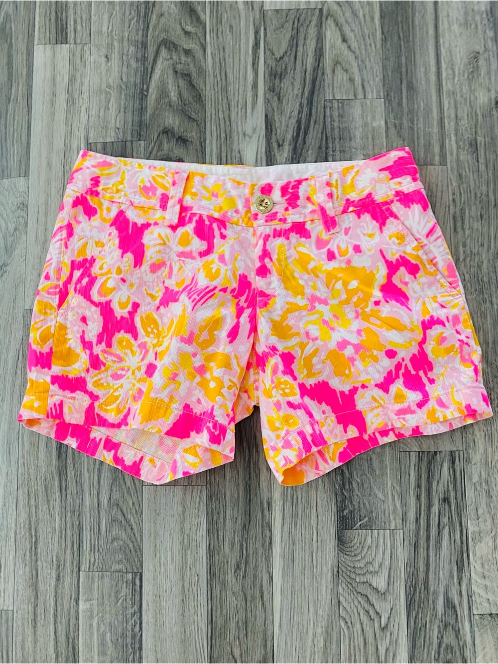 Lilly Pulitzer Callahan short 00 printed pink floral